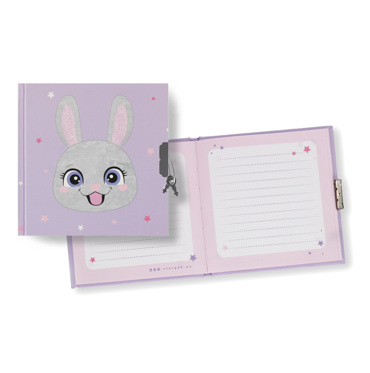DIARY WITH LOCK RABBIT