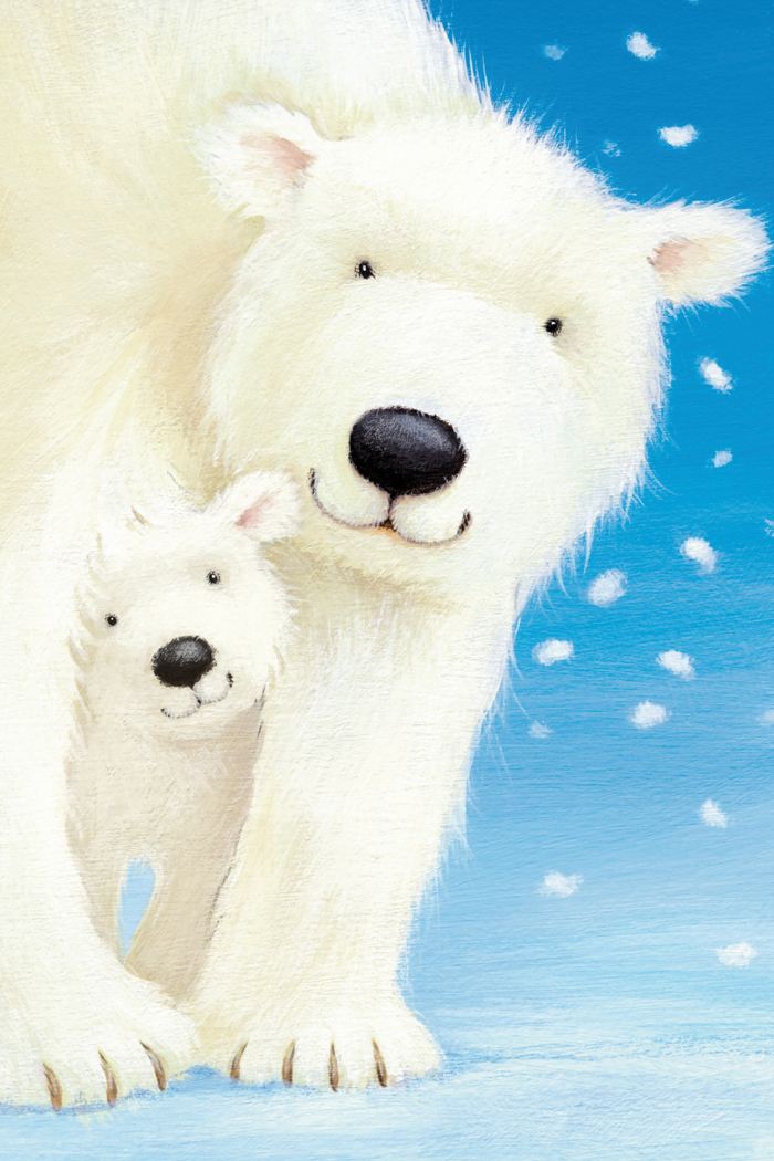 POLAR BEARS MOM AND BABY