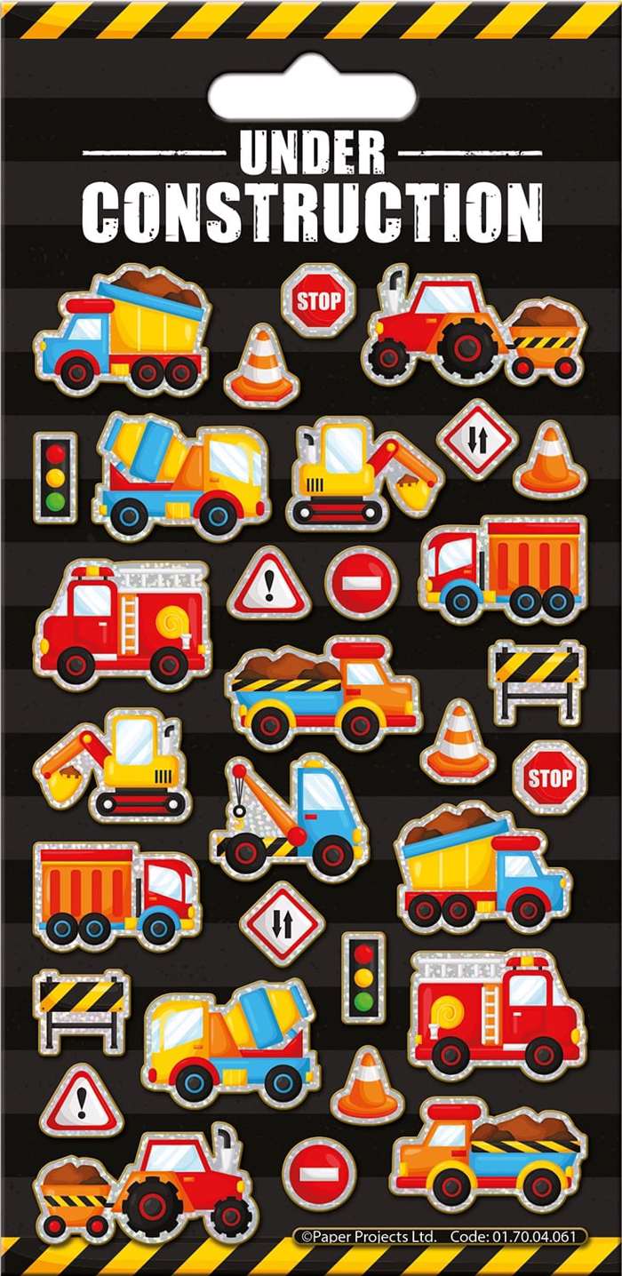 UNDER CONSRUCTION  MAXI STICKERS