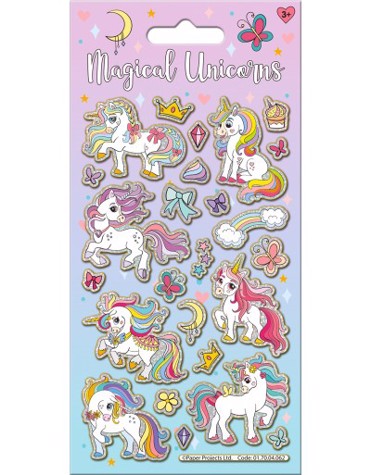 MAGICAL UNICORNS MAXI STICKER