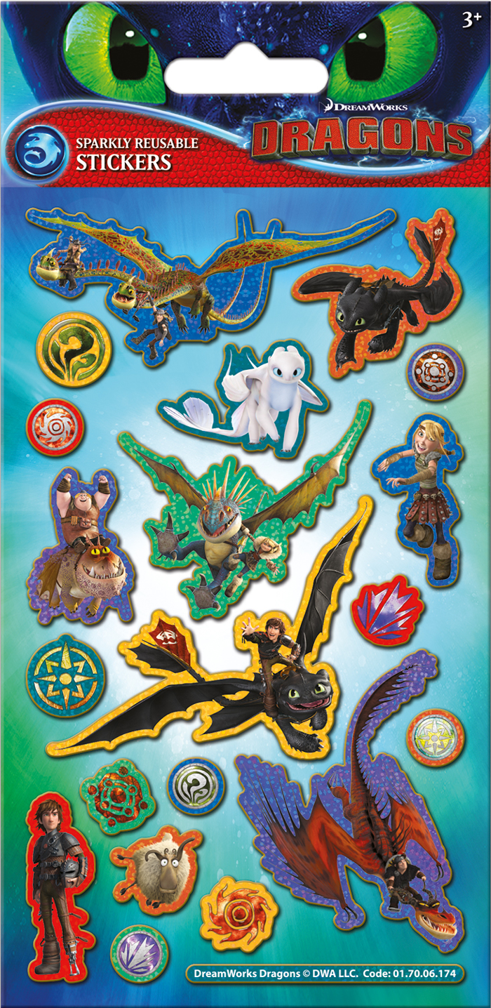 DRAGONS MAXI STICKER