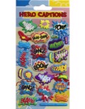 HERO CAPTIONS FOAM STICKERS