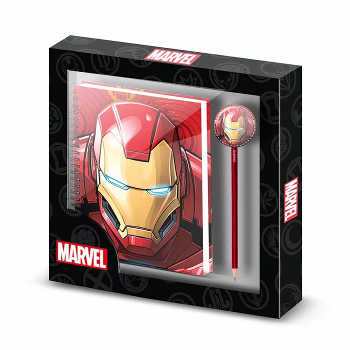 IRON MAN NOTEBOOK & PENCIL