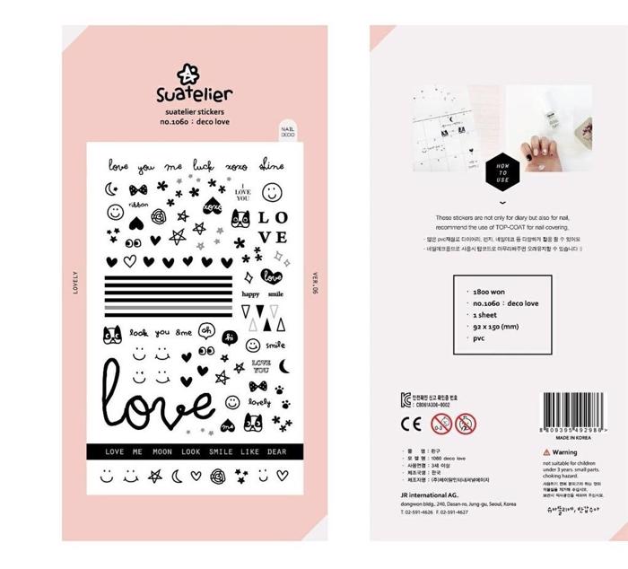 DECO LOVE NAILS SUATERIER STICKERS