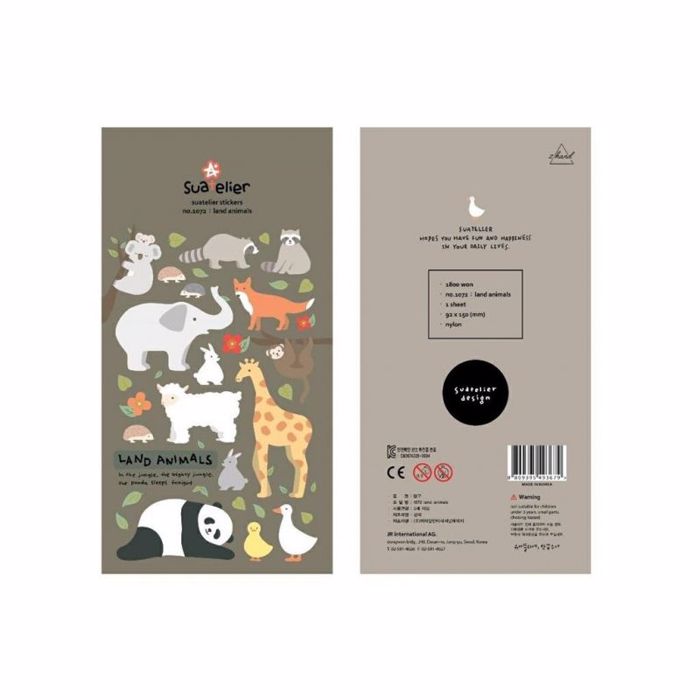 LAND ANIMALS SUATERIER STICKERS