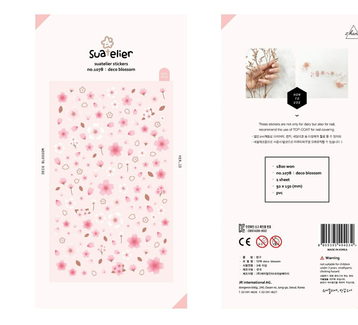 DECO BLOSSOM NAILS SUATERIER STICKERS