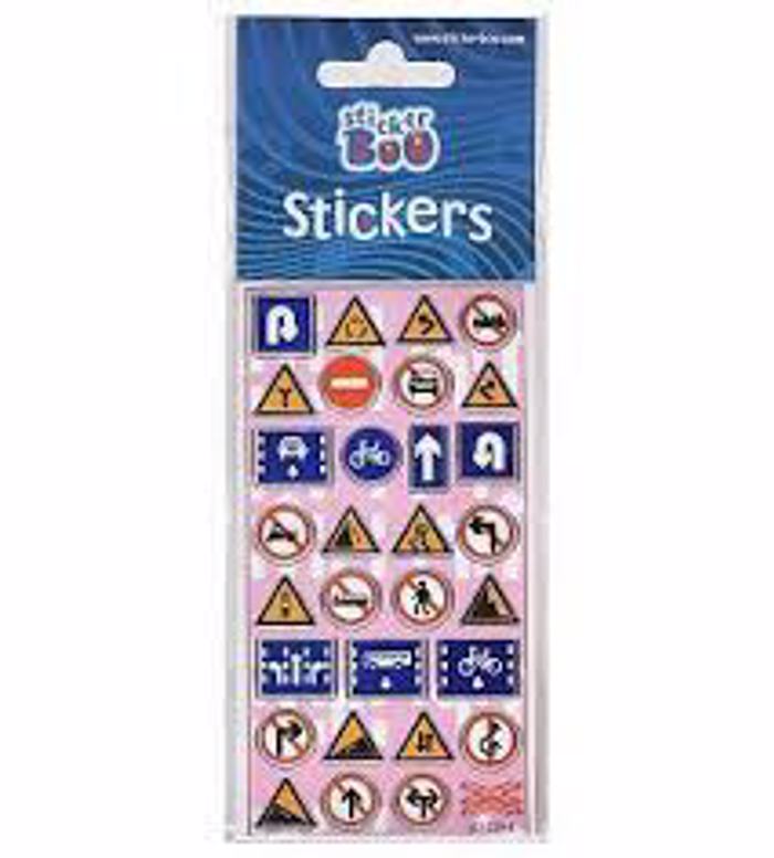 STICKER BOO ROAD SIGNS SILV