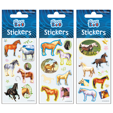STICKER BOO HORSES 2 SILVER