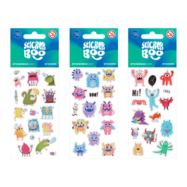 STICKERS BOO  MONSTERS 2