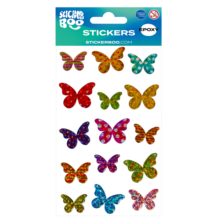EPOXY STICKERS BOO PETALOuDES