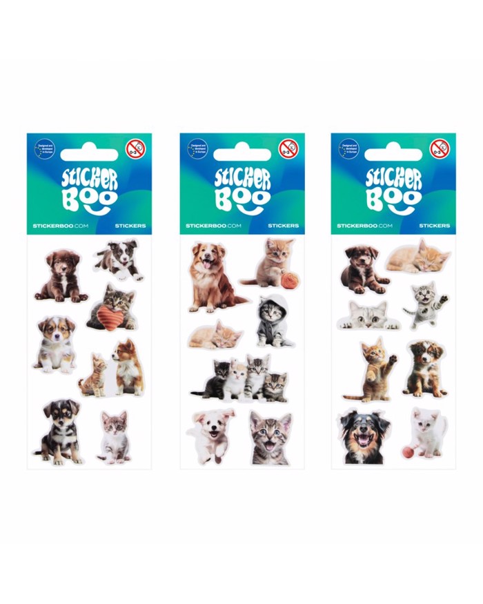 STICKER BOO CAT & DOG