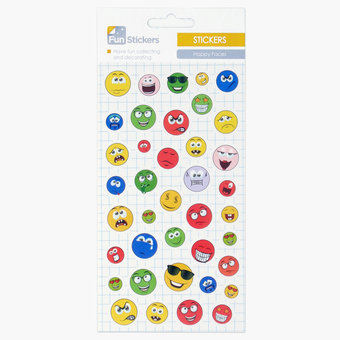 HAPPY FACES FUN STICKERS