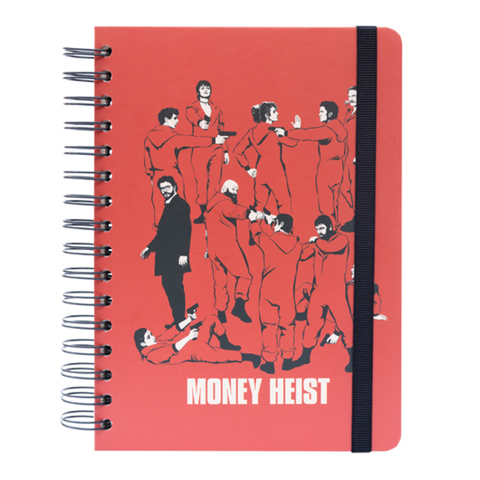 LA CASA DE PAPEL NOTEBOOK A5 BULLET