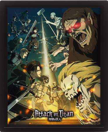 ATTACK ON TITANS (S4) FRAMED 3D
