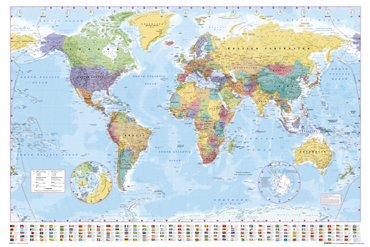 WORLD MAP ΑΦΙΣΕΣ ΜΑΧΙ 61Χ91