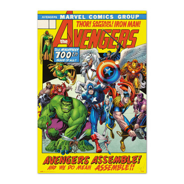 MARVEL AVENGERS 100TH ISSUE ΑΦΙΣΑ 61Χ91