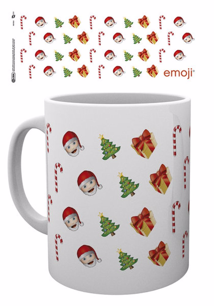 EMOJI PATTERN CHRISTMNAS MUG KOuPES 