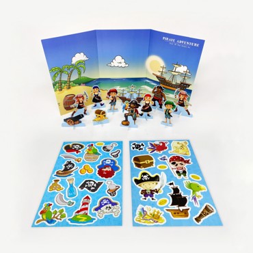 PIRATE STICK 'N' PLAY STICKERS