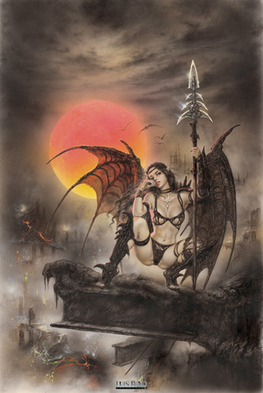 LUIS ROYO BLACK TINKERBELL FANTASY