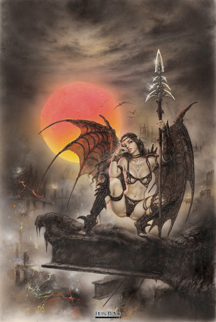 LUIS ROYO BLACK TINKERBELL FANTASY