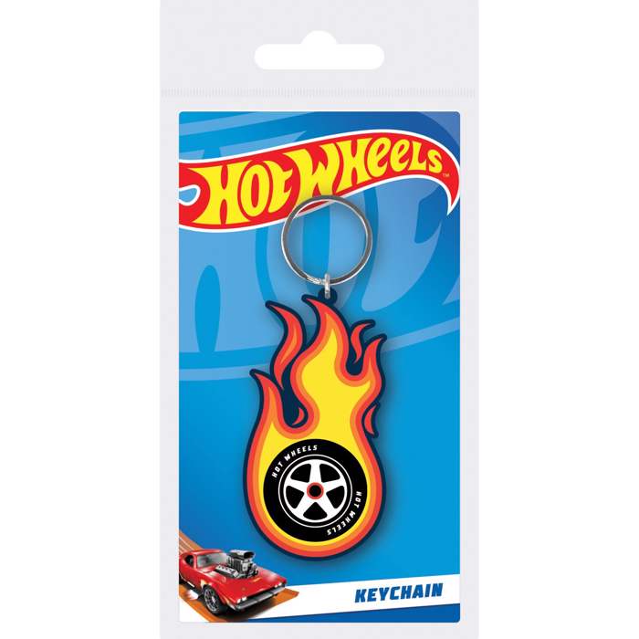 HOT WHEELS (BURNING TYRE) PVC KEYCHAIN