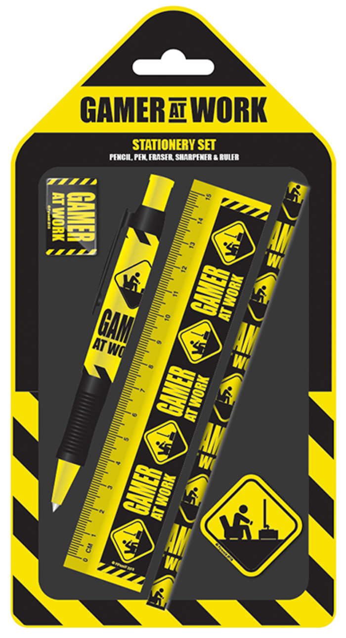 GAMER AT WORK STATIONERY SET