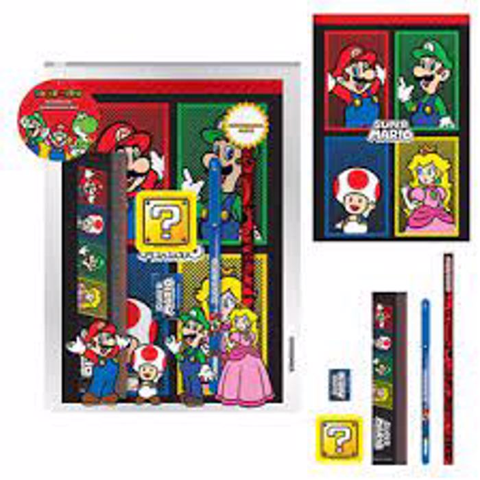 SUPER MARIO SXOLIKA SET