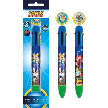 SONIC THE HEDGEHOG (RING SPIN) MULTI COLOUR PEN