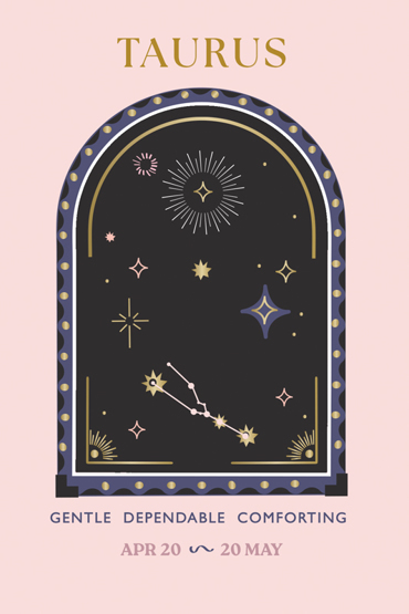  ΚΑΡΤΑ ME ΚΟΣΜΗΜΑ ΩΡΟΣΚΟΠΟΥ (TAYΡΟΣ) 