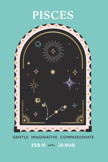  ΚΑΡΤΑ ME ΚΟΣΜΗΜΑ ΩΡΟΣΚΟΠΟΥ (ΙΧΘΥΣ) 