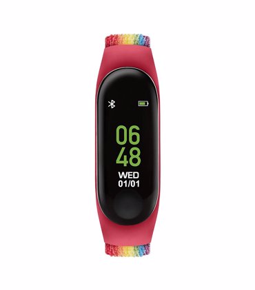 TIKKERS MULTI COLOUR VELCRO ACTIVITY TRACKERS WATCH